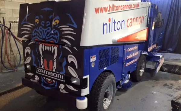 Hilton Cannon & Hilton Bodill Sponsor Motorpoint Arena’s new Zamboni